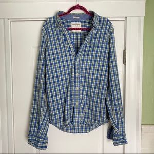 Abercrombie Plaid Long Sleeve button up shirt